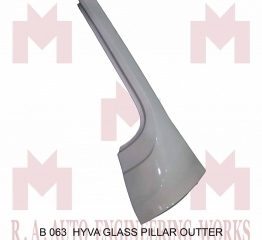 B 063 HYVA GLASS PILLAR OUTTER